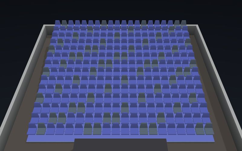 Classroom and Lecture seating chart template in 3D