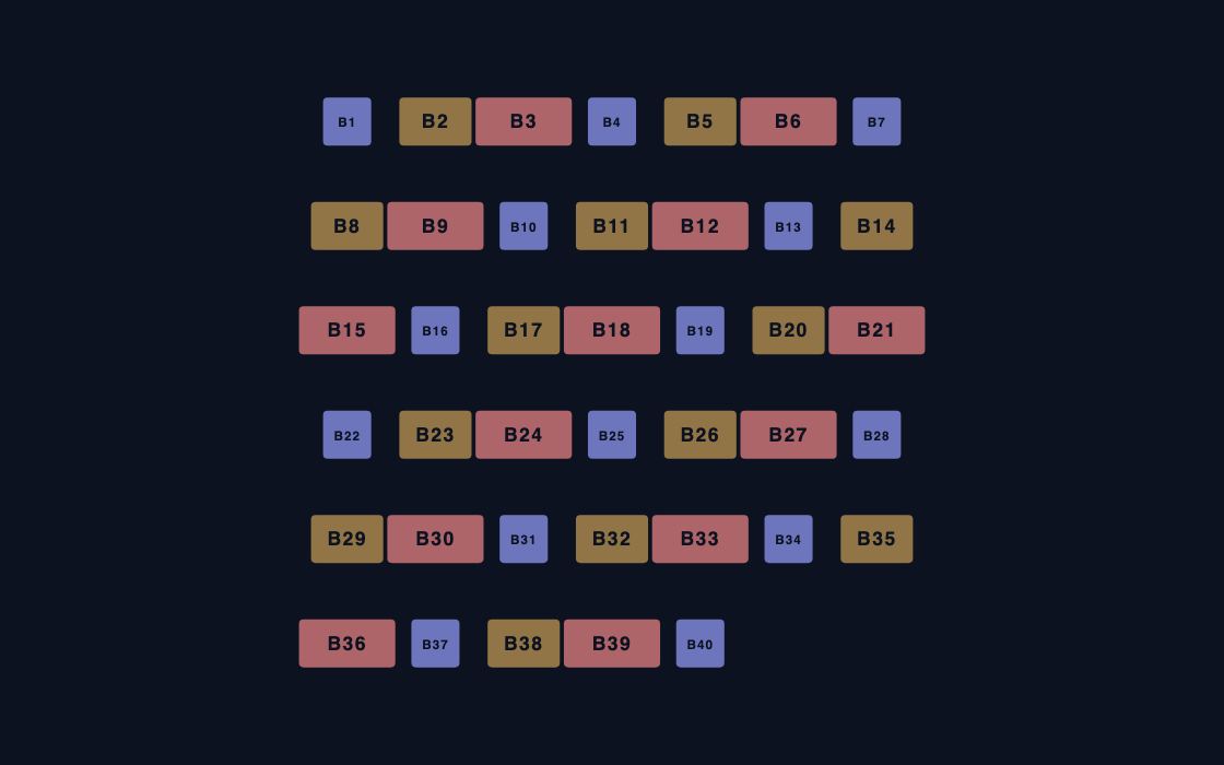 Expo Booths, medium seating chart template, 2D map