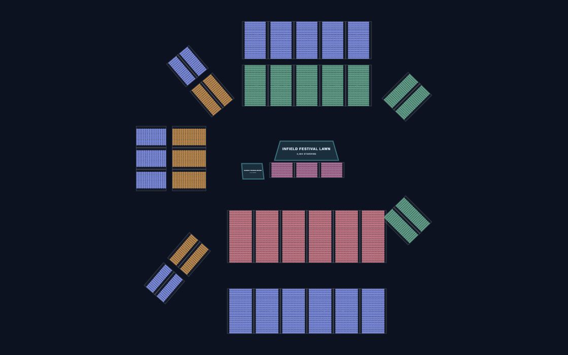 Grand Prix Circuit seating chart template, 2D map