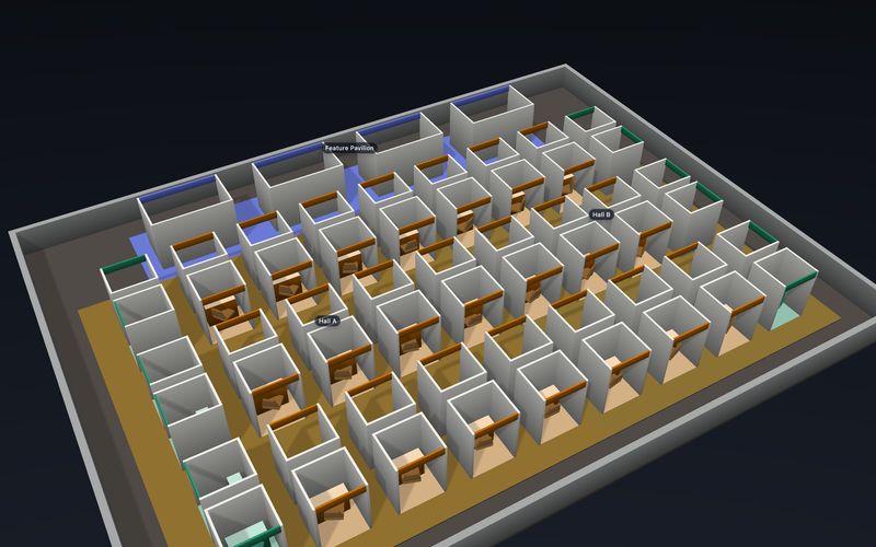 Expos and trade shows seating chart templates
